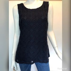 Banana Republic Navy Blue Sleeveless Top